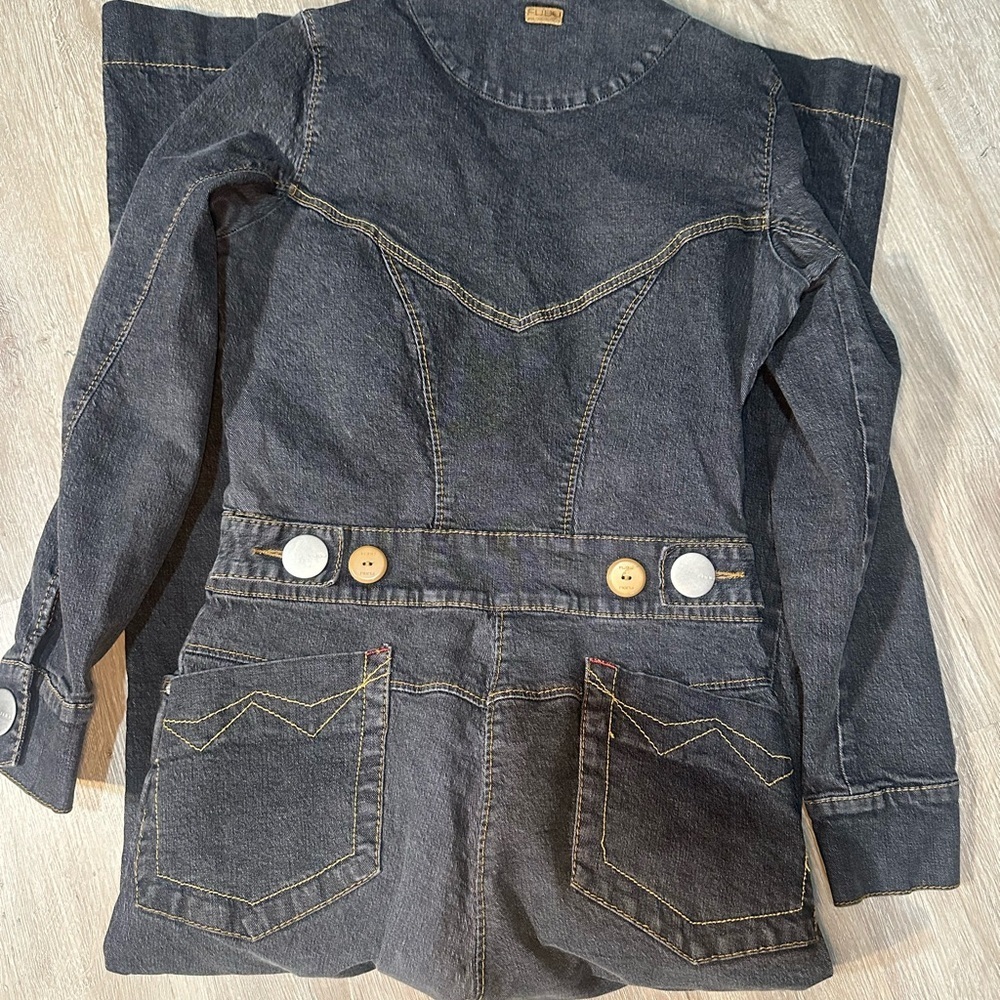 Vintage FUBU Denim Jumpsuit Womens Y2K Streetwear Straight Leg (see sizing) - Picture 3 of 8